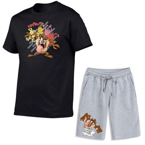 Conjunto de camiseta de verano para hombre con pantalones cortos a juego conjuntos cortos de gimnasio para hombre Camiseta y conjunto corto Conjunto de camiseta de manga corta para hombre - Product Image 5