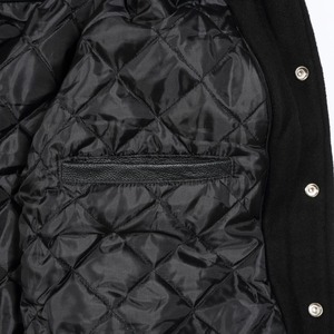 Chaqueta de Cuero para Hombre, Ligera, Cómoda, con Revestimiento de Lona, Cierre de Cremallera, Cuello Mao, Impermeable, Diseño Liso para Invierno - Product Image 6