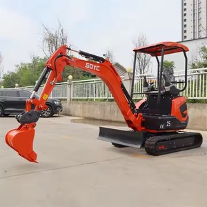 Mini excavadora CE EURO5 excavadoras hogar pequeña excavadora China 1 tonelada 2 toneladas EPA granja Bagger Crawler Kubota motor para la venta - Product Image 4