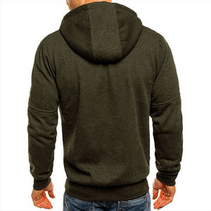 Sudadera con Capucha Extra Grande Personalizada para Hombre, Bordado con Pedrería, Reflectante, Servicio OEM, Color Negro Sólido, Invierno, 100% Algodón - Product Image 4