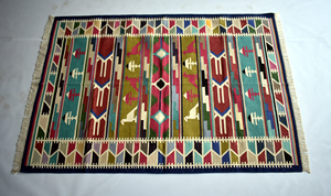 Prix d'usine direct vente chaude réversible écologique moderne tissage plat coton maison tapis décoratif pour salle de prière salle de bain - Product Image 2