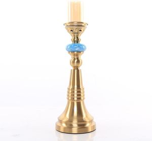 เชิงเทียนแฟนซี2025เชิงเทียนโบราณขาตั้งทองเหลืองโลหะประดับห้องเชิงเทียนทอง - Product Image 1