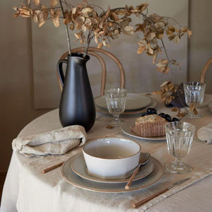 Ensemble de couverts en métal royal avec cuillère et fourchette à manche en bois, parfait pour les mariages à domicile, les restaurants d'hôtels et les tables. - Product Image 2