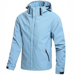 Veste coupe-vent décontractée d'hiver tendance pour homme, 100% polyester, service OEM ODM, sur mesure, à capuche, patchwork - Product Image 1