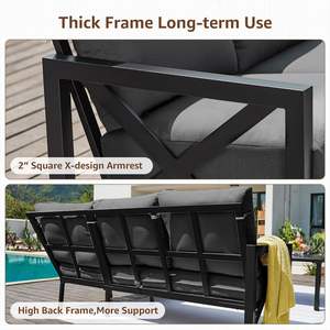 Hotel and Cafe Grade Homall Patio Furniture Set Factory Direct Wholesale - Product Image 2