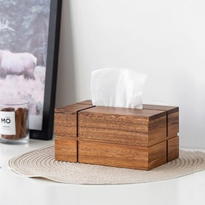 Organisateur de boîtes à mouchoirs en bois élégant accrocheur grossiste de vaisselle décorative fait à la main du Viet Nam - Product Image 3