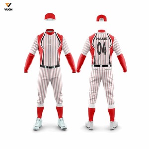 Fully Customizable 100% Polyester Breathable Baseball Uniform <b>Button</b>-Up Jersey Pants with Custom Logo for Adult Sports Wear - Product Image 6