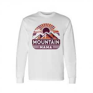 Camiseta de manga larga Love Hiking Mama, ropa promocional para excursionistas de montaña - Product Image 2