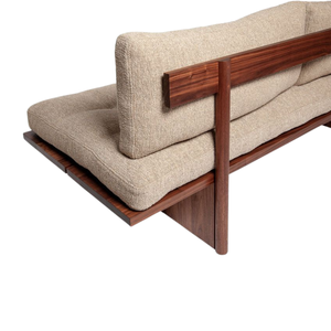 Sofá de Madera Maciza para Interiores y Exteriores, Estilo Japonés Escandinavo, para Hogar, Cafetería, Hotel y Sala de Estar - Product Image 4