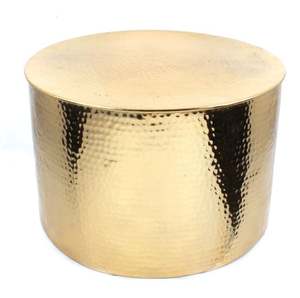 Vente en gros Table de plateau en fonte d'aluminium de haute qualité avec finition argentée Meubles de salon Table d'appoint décorative à vendre - Product Image 6