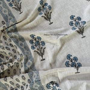 Blue Color Printed Cotton <b>Throws</b> Home Decor Wholesale <b>Throw</b> for Living Room Decor Sofa Decor Sofa <b>Throw</b> - Product Image 5