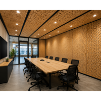 Paneles Acústicos Perforados con Acabado de Madera Natural, Alta Absorción de Sonido, Diseño Interior para Oficinas y Hoteles, Hecho en España