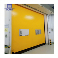 Porte rapide enroulable zippée en toile PVC auto-réparable, étanche à l'air, pour salle blanche ou entrepôt