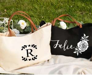 กระเป๋าผ้าใบน้ำหนักเบาพิมพ์ลายแบบกำหนดเองเวียดนามกระเป๋าผ้าสีดำด้านในบุด้วยลูกปัดโซ่ประดับประดับตัวอักษรมีซิปปิด - Product Image 6