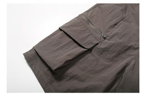 Pantalones cortos Cargo con múltiples bolsillos para hombre de alta calidad, ropa de calle con logotipo personalizado, ropa de trabajo duradera para exteriores, pantalones cortos de senderismo, ajuste holgado - Product Image 3