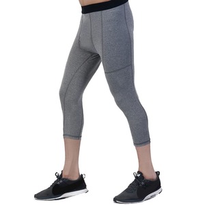 Mallas de compresión atléticas personalizadas de secado rápido para hombre, pantalones de compresión sin costuras para entrenamiento de gimnasio - Product Image 2