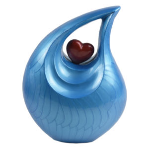 Multi Colored Fresh Teardrop Memorial Urns With Metal Combo Design Home Decor Urns Best <b>Funeral</b> <b>Supplies</b> Pet Urns - Product Image 1