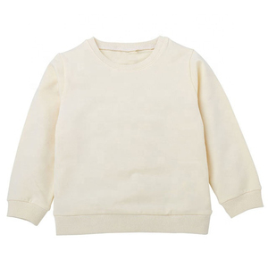 Pull en coton personnalisé de haute qualité sweats pour enfants respirant col rond vestes pour tout-petits décontracté garçons imprimé uni - Product Image 2