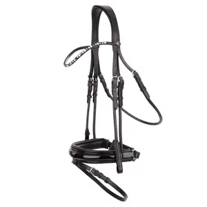 Joya lovely bridle combining the elegance of rolled cheek straps with an anatomically formed headpiece w