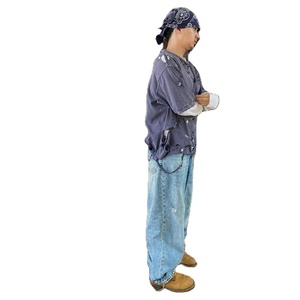 Streetwear personnalisé de haute qualité t-shirt pour hommes en gros 100% coton surdimensionné Hip Hop coupe ample délavé T-shirt en détresse pour hommes - Product Image 4