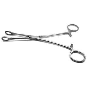 Foerster 10\" Manual Veterinary Surgical Holding Instruments High Performance Straight Serrated Stainless Steel <b>Sponge</b> Forceps - Product Image 4