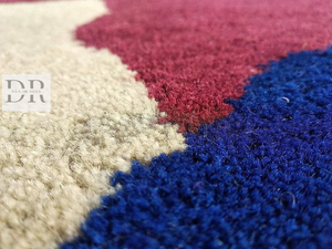 Tapis en laine tufté à la main de luxe coloré conception artistique de taille personnalisée pour la maison salle à manger utilisation de porte d'entrée de salon - Product Image 3