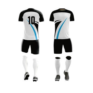 ชุดเสื้อและกางเกงฟุตบอลแบบซับลิเมชั่น ดีไซน์ล่าสุด ออกแบบเองได้ ผลิตจากโพลีเอสเตอร์ 100% ระบายอากาศได้ดี ดีไซน์ย้อนยุค สไตล์อเมริกัน - Product Image 6