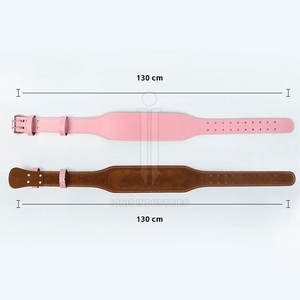 เข็มขัดยกน้ำหนักหนังวัวแบบปรับได้สำหรับผู้ชายเข็มขัดยกน้ำหนักแบบลำลอง - Product Image 5