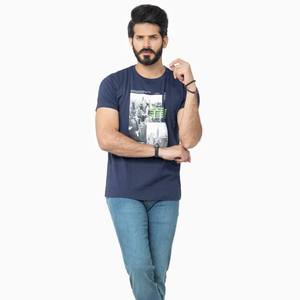 2023 T-shirts personnalisés pour hommes 100% coton surdimensionné à manches courtes Vintage en détresse Design graphique tissu tricoté - Product Image 2