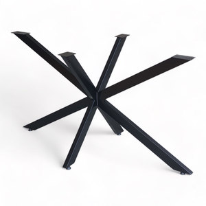 Kane 03 Rectangular <b>Dining</b> <b>Table</b> Set 160x80cm Assembled Rubberwood with Iron Legs <b>Extendable</b> Sintered Stone Surface BA162 - Product Image 3