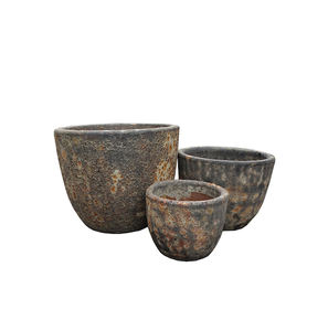 Produits très vendus, pots de fleurs en céramique émaillée Atlantis, pots en céramique avec trou de drainage pour une utilisation en intérieur et en extérieur - Product Image 4