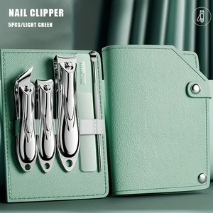 ชุดตัดเล็บมือและเท้าแบบมืออาชีพ 5-in-1 ทำจากเหล็กกล้าคาร์บอน พร้อมใบมีดโค้งและเฉียง สำหรับนิ้วมือและนิ้วเท้า รวมตะไบเล็บ - Product Image 3