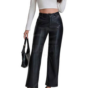 Venta en línea de pantalones de cuero para mujer, pantalones de cuero genuino, pantalones de cuero modernos y cómodos - Product Image 6