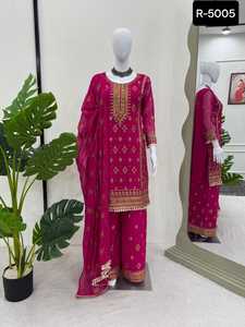 ชุดสำหรับสุภาพสตรีชาติพันธุ์อินเดียชุดสูทเจ้าสาวสำหรับงานแต่งงานและงานแต่งงาน - Product Image 5