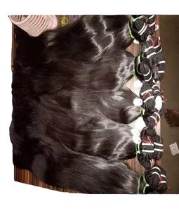 Extensión de cabello Remy humano 100% barato, paquete de cabello virgen indio crudo, proveedor de cabello Natural sin procesar - Product Image 1