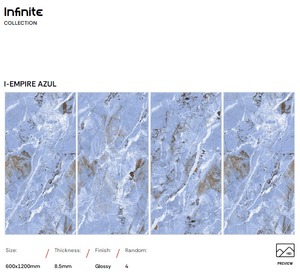กระเบื้องพอร์ซเลนขัดเงา 600x1200 มม. เซรามิกสำหรับปูพื้นและผนัง ขนาด 60x120 ซม. สำหรับใช้ภายนอกอาคาร ห้องออกกำลังกาย ห้องนั่งเล่น สำนักงาน และบ้าน - Product Image 3