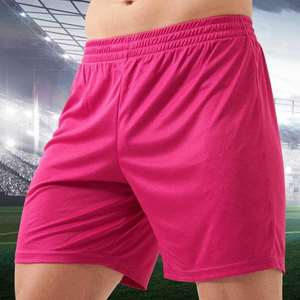 Uniforme de fútbol de tacto suave rosa, cómodo, transpirable, tamaño adulto, ajustado, uniforme de fútbol para hombres/Color sólido de alta calidad para hombres - Product Image 2