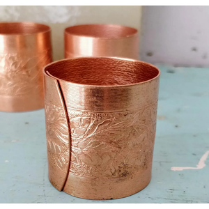 Porte-serviette en métal en gros Anneau rond en cuivre fait à la main pour mariage et fête à manger Décoration de table - Product Image 4