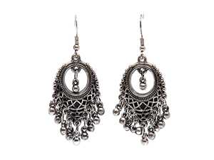 Direct <b>Indian</b> Supplier's Best Selling Elegant Oxidised Silver Necklace & Earring <b>Set</b> 500 High Quality High Grade for Weddings - Product Image 5