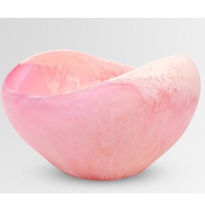 Juego de cuencos de servicio de resina amarilla hechos a mano personalizados altamente pulidos de alta calidad para hoteles y restaurantes de La India. - Product Image 1