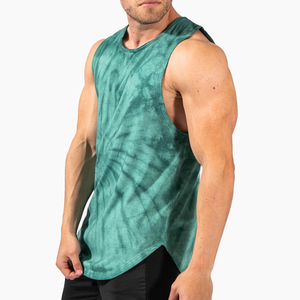 Débardeur de sport tendance pour homme, grande taille, style décontracté musculation, séchage rapide, respirant, en polyester tricoté, brodé et imprimé - Product Image 1