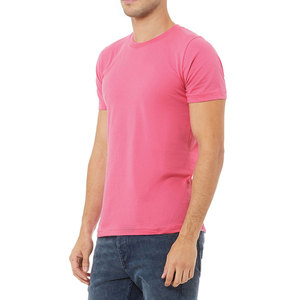 Ideal Casual Premium Blank T-shirt pour hommes à manches courtes Bella Canvas "Custom Fitted Crewneck 100% Cotton Breathable Soft Tee - Product Image 3