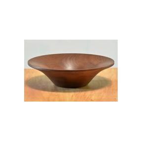 Bol de service en bois de luxe haut de gamme pour fruits et salades, finition artisanale, écologique, vaisselle naturelle pour mariage - Product Image 1