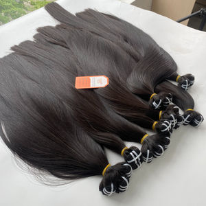 Extensiones de Cabello Humano Liso Espejo de la Mejor Calidad, Grado 12A, Cutícula Alineada, Trama Lisa, 100% Cabello Vietnamita - Product Image 2