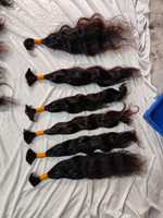 100% cheveux humains Afro crépus en vrac 30/1b/30 personnaliser la couleur 12A pas cher Afro crépus en vrac cheveux humains pour le tressage