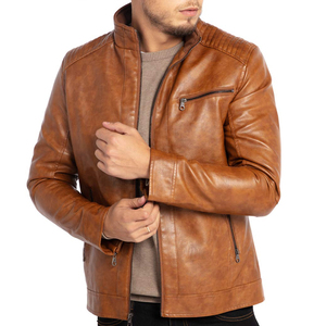 Chaqueta de Cuero Personalizada de Alta Calidad para Hombre, Chaquetas de Cuero Genuino con Estilo, Nueva Moda de Invierno, Chaqueta de Cuero para Motociclista - Product Image 3