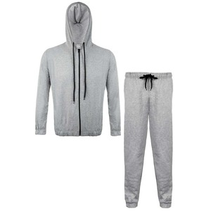Conjunto Deportivo de Invierno Personalizado para Hombre, 2 Piezas, Sudadera con Capucha y Pantalones de Felpa, Poliéster/Algodón, Informal, para Correr - Product Image 1