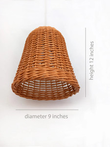 Set 3 Handmade Midcentury Boho Wicker Pendant <b>Lamp</b> Shades Free Delivery Fish Trap Bamboo Fish Trap for Dining Room Ceiling - Product Image 4