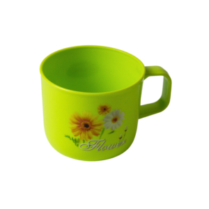 Colorful BPA Free PP <b>Plastic</b> Mugs Bulk Digital Printed Round Beverage <b>Cups</b> with Handle Canteen Food Stall Restaurant Drinkware - Product Image 2