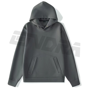 เสื้อมีฮู้ดผ้าฟลีซเทอร์รี่สำหรับผู้ชายเสื้อสเวตเชิ้ตนุ่มสบายแบบสวมหัวสำหรับเสื้อผ้าตามสั่ง - Product Image 2